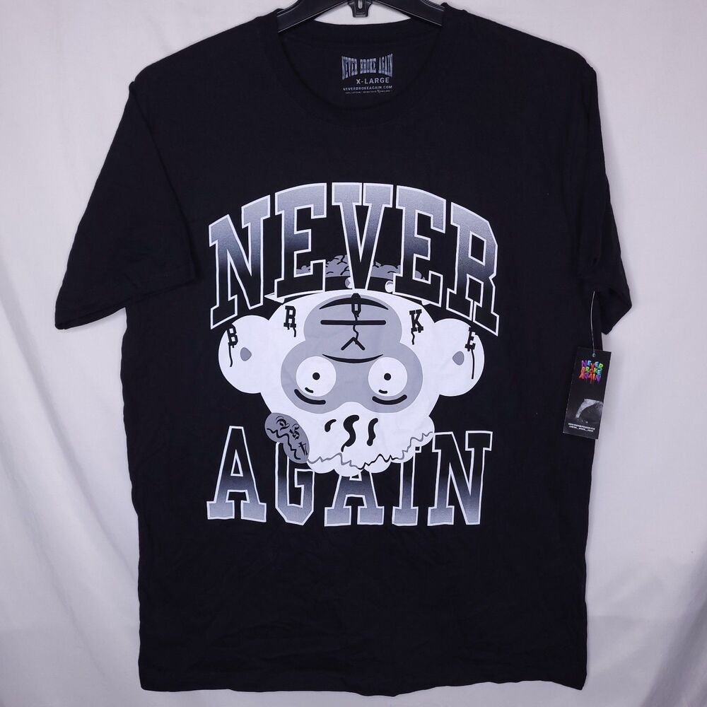 NBA Youngboy Shirt Mens XL Black Monkey Never Broke Again NWT